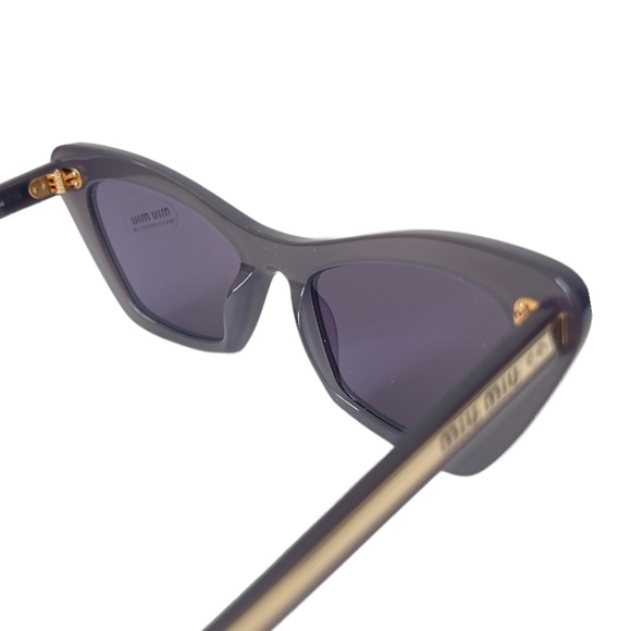 Miu Miu Women’s Sunglasses SMU 03X Cat Eye Gray Lens Blue - Picture 9 of 12